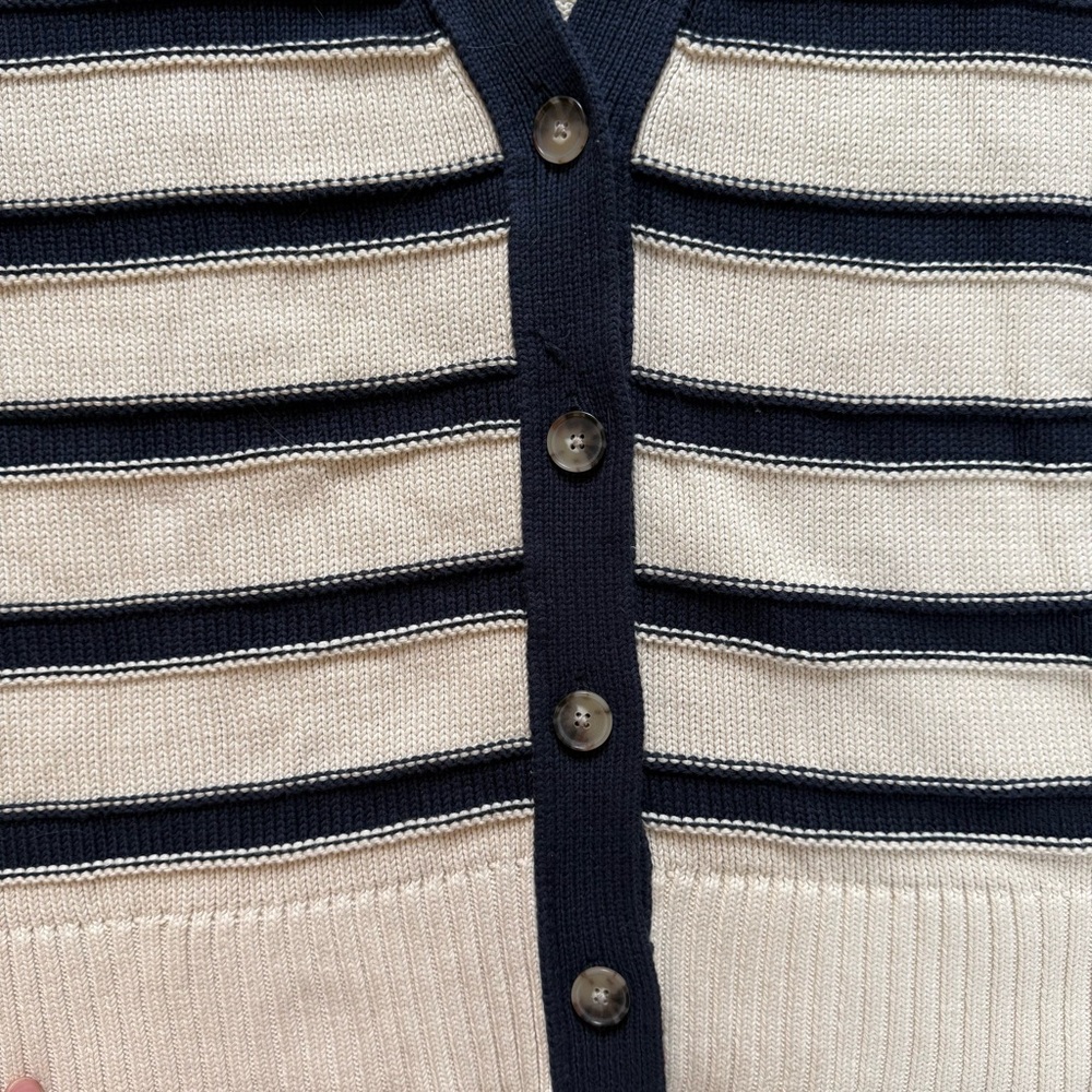 Madewell Oversized Cotton Cardigan in Stripe - Picture 4 of 6